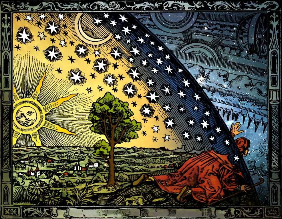 Illustrazione dall' "Astronomia" di Camille Flammarion